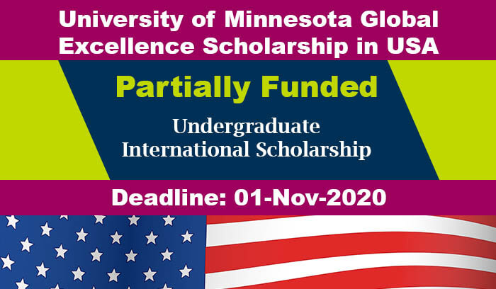University of Minnesota Bachelors Scholarship 2020 in USA