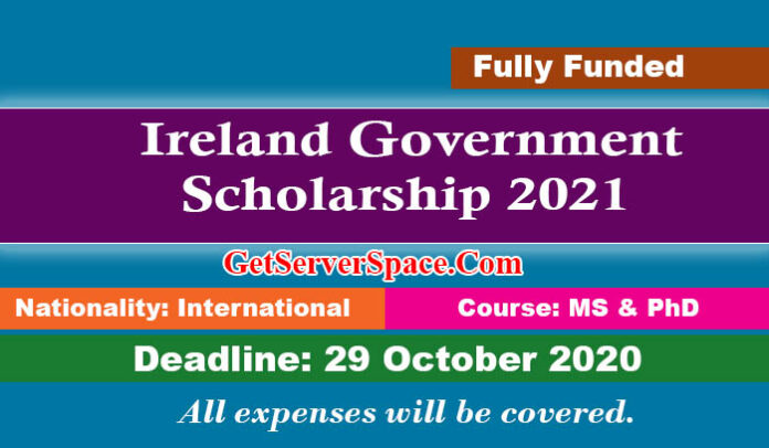 Ireland Government Scholarship 2021 For Graduate & Postgraduate [Fully Funded]