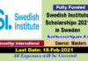 Swedish Institute Scholarships 2021 in Sweden For Master Degree