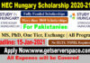 HEC Stipendium Hungaricum Scholarship 2021-22 for Pakistani Students [Fully Funded]