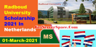 Radboud University Scholarship 2021 In Netherlands For Masters [Fully Funded]