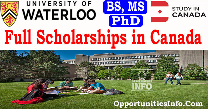 University of Waterloo Scholarships in Canada