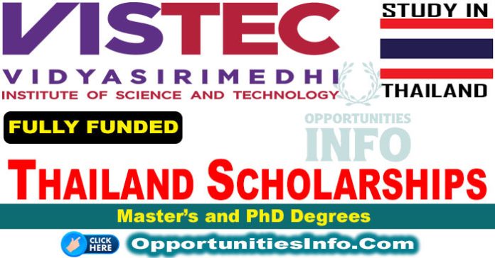 Vidyasirimedhi Institute Scholarships in Thailand
