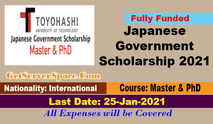 Japanese Government Scholarship 2021 at Toyohashi University[Fully Funded]