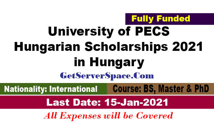 University of PECS Hungarian Scholarships 2021 in Hungary [Fully Funded]