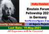 Einstein Forum Fellowship 2021 in Germany For Foreigner [Fully Funded]