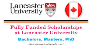 Lancaster University Scholarship in UK 2022 (Fully Funded)
