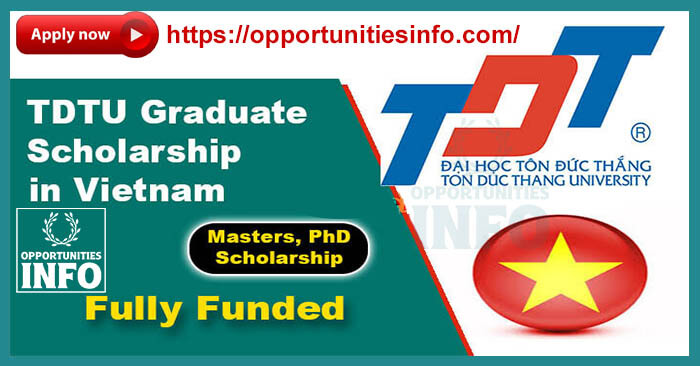 TDTU Graduate Scholarship in Vietnam 2023 [Fully Funded] | Free Study in Vietnam