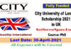 City University of London Scholarship 2021 in UK[Fully Funded]