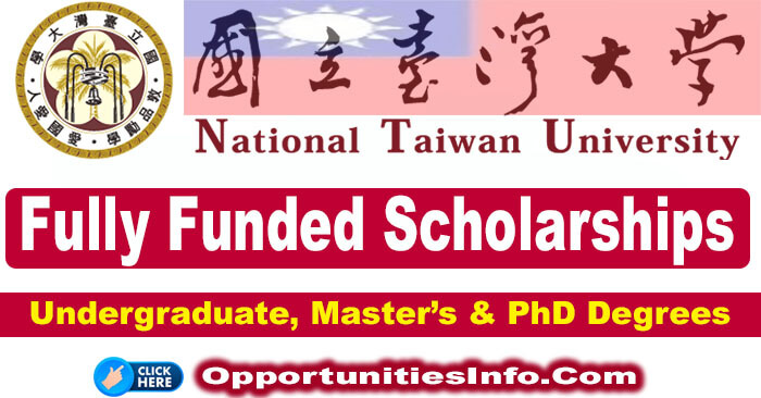 National Taiwan University Scholarships in Taiwan