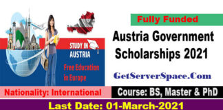 Republic of Austria Scholarships 2021 For International Students [Fully Funded]