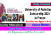 University of Paris-Saclay Scholarship 2021 In France [Fully Funded]