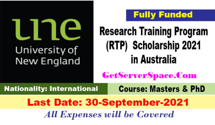 Research Training Program Scholarship 2021 in Australia [Fully Funded]