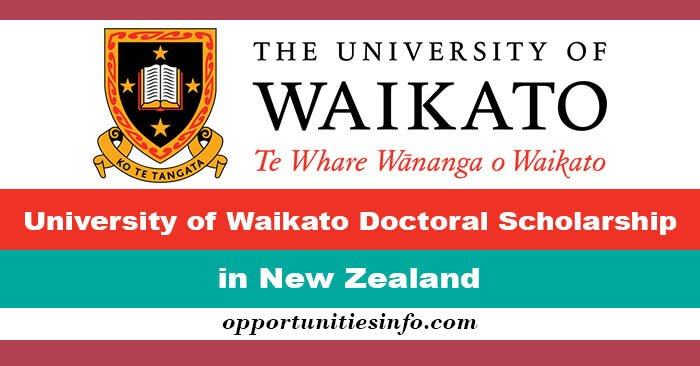 University of Waikato Doctoral Scholarship in New Zealand