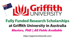 griffith university phd scholarship