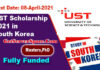 UST Scholarship 2021 in South Korea For MS & PhD [Fully Funded]