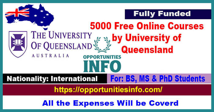 5000 University of Queensland Free Online Courses 2023 in Australia