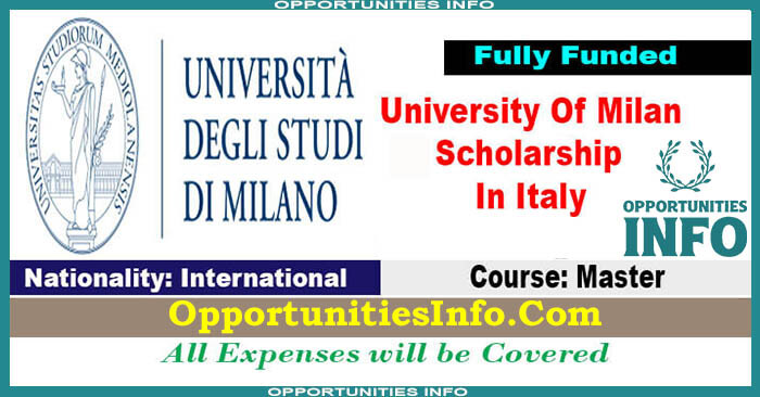 University of Milan Scholarships in Italy