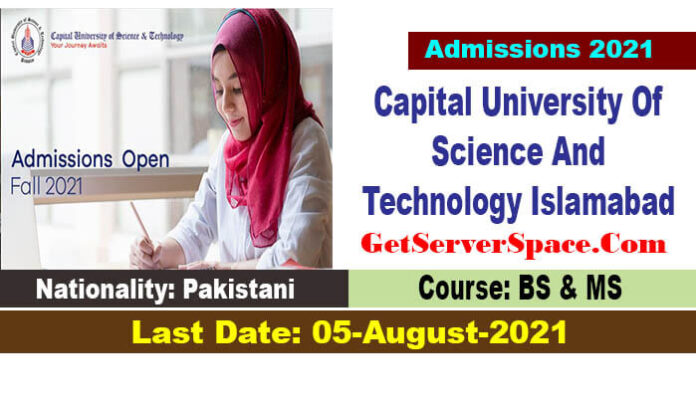 Admissions Fall 2021 Capital University Of Science And Technology  Islamabad