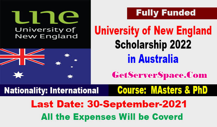 University of New England International Scholarship 2022 in Australia Fully Funded,