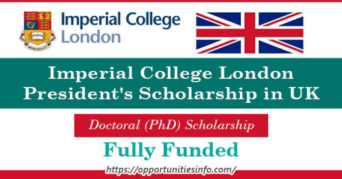Imperial College of London Scholarships in UK