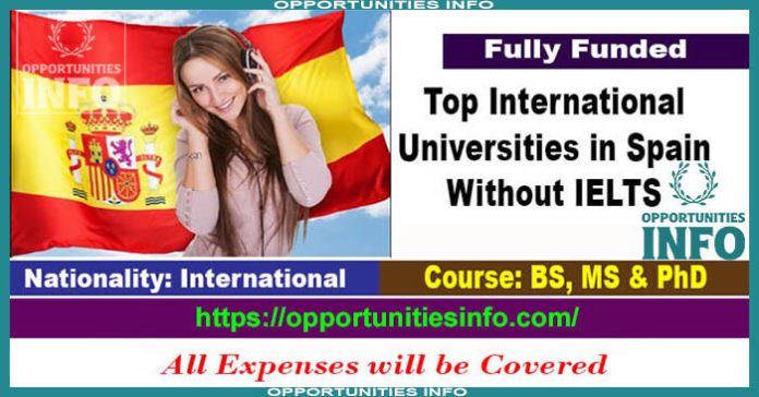 List of Top International Universities in Spain without IELTS