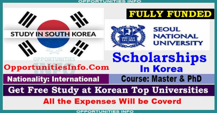 Seoul National University Scholarship in South Korea