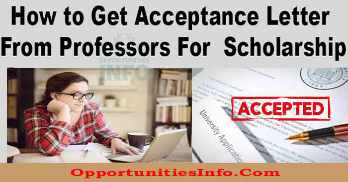 Tips to Get Acceptance Letter From Professors