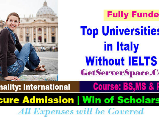 List of Top Universities in Italy Without IELTS For Internationals