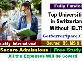 List of Top Universities in Switzerland Without IELTS