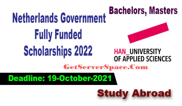 Netherlands Government Fully Funded Scholarships 2022