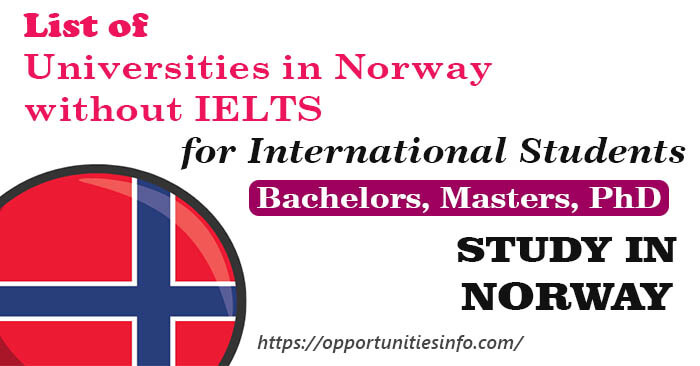 Universities in Norway without IELTS