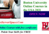 Boston University Online Courses in the USA 2021 
