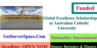 Global Excellence Scholarships 2021 at Australian Catholic University