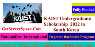 KAIST Undergraduate Fully Funded Scholarship 2022 in South Korea