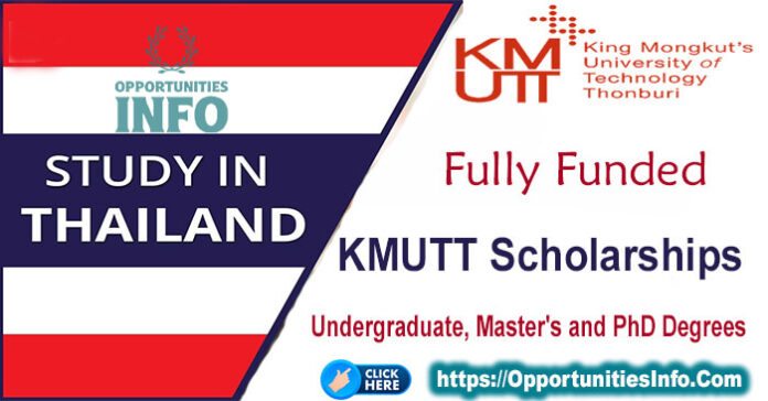 KMUTT Scholarships in Thailand