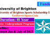 University of Brighton Sports Scholarship UK 2022