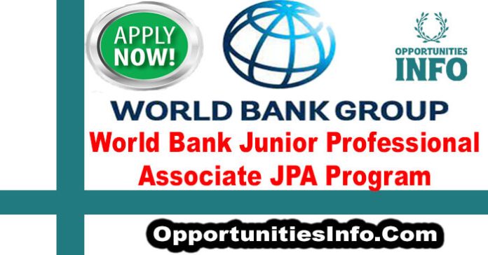 World Bank Junior Professional Associate JPA Program