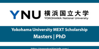 Yokohama University MEXT Scholarship in Japan 2022 (Fully Funded)