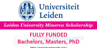 Leiden University Minerva Scholarship in Netherlands 2022 (Fully Funded)