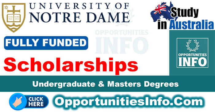 Notre Dame University Scholarships in Australia