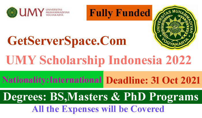 UMY Fully Funded Scholarship Indonesia 2022