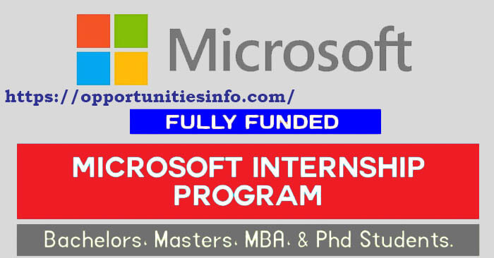Microsoft Internship Program for 2023 Fully Funded