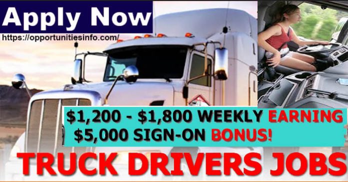Truck Driver Jobs with Visa Sponsorship in USA 2023