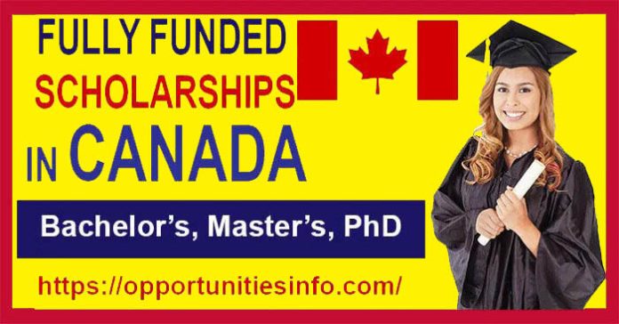 Scholarships in Canada for International Students 2023 (Fully Funded)