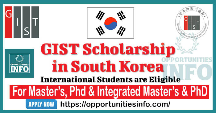 GIST Scholarships in South Korea For International Students