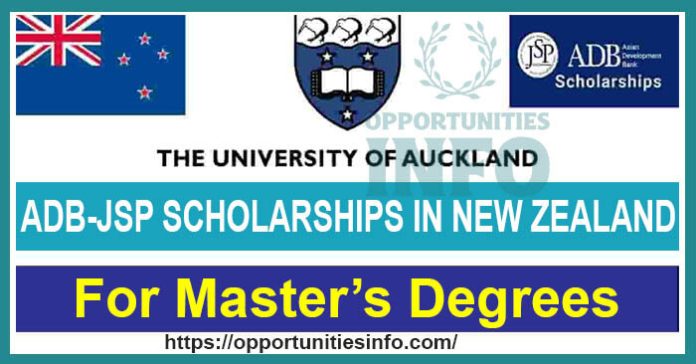University of Auckland ADB Scholarships