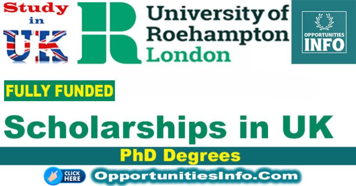 University of Roehampton Scholarships in UK