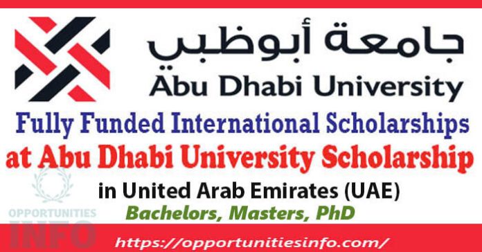 Abu Dhabi University Scholarships in UAE