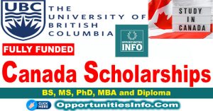 phd scholarships in university of british columbia